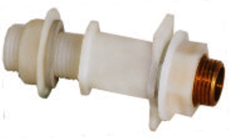 FAUCET BEND NIPPLE WITH ONE SIDE BRASS INSERT for water cooler
